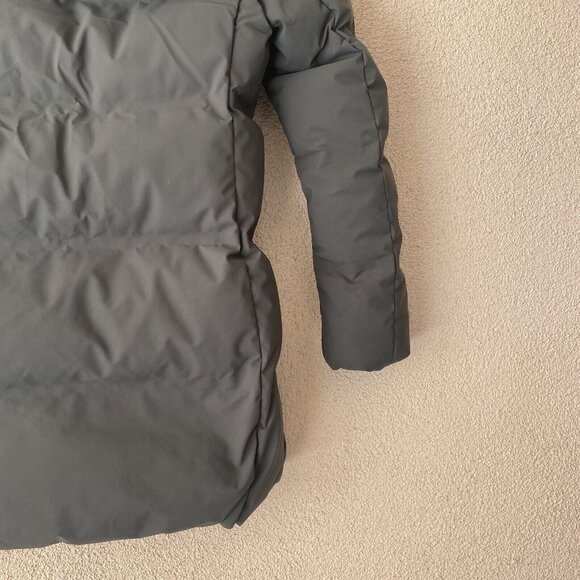 Uniqlo Womens Long Two Way Zip Hooded Ultra Light Down Packable Gray Size XS - Picture 14 of 16